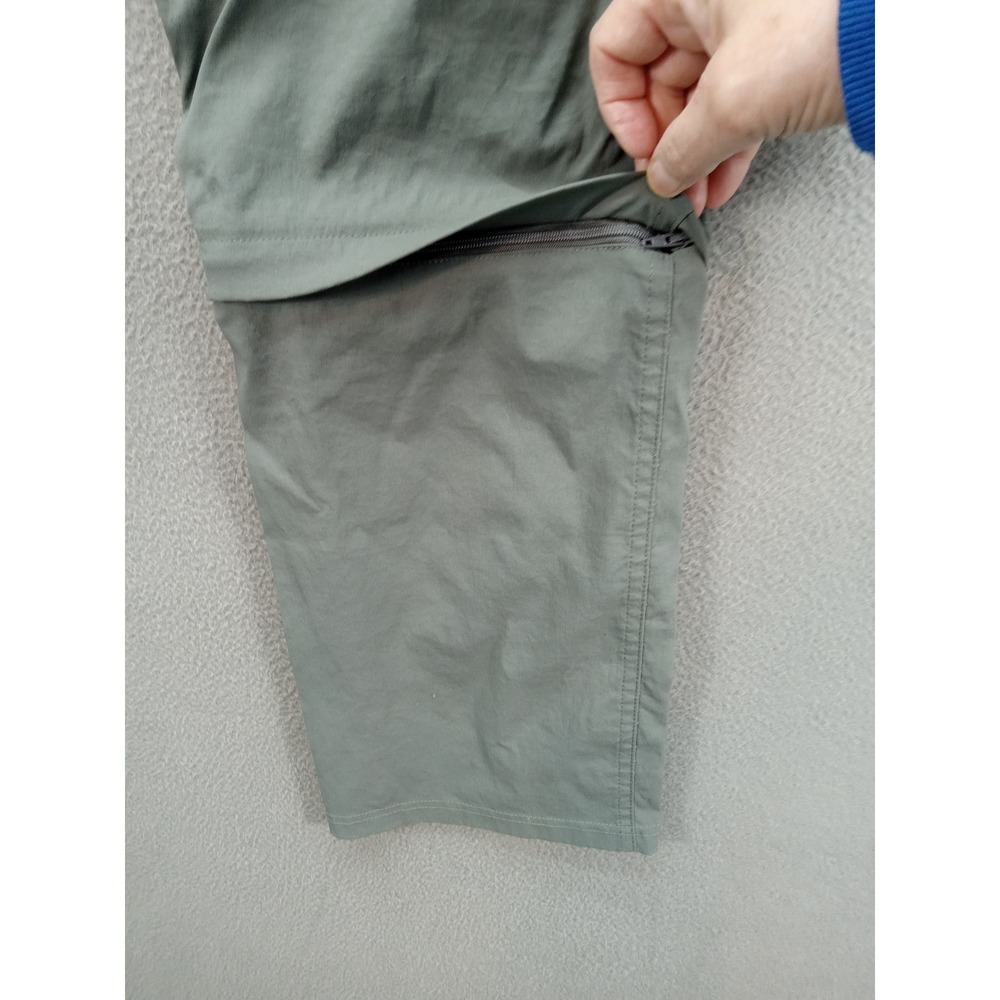 REI Sahara Convertible Hiking Pants Women's 10 Green Zip Off Outdoor Trail Gorp - Picture 7 of 11